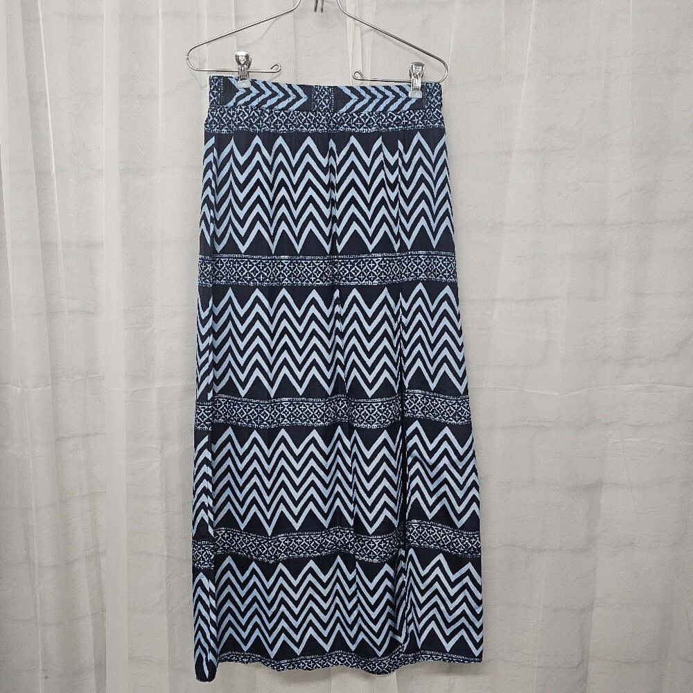 Michael Kors Skirt Midi Blue Aztec Boho Festival Casual XS - Picture 8 of 8